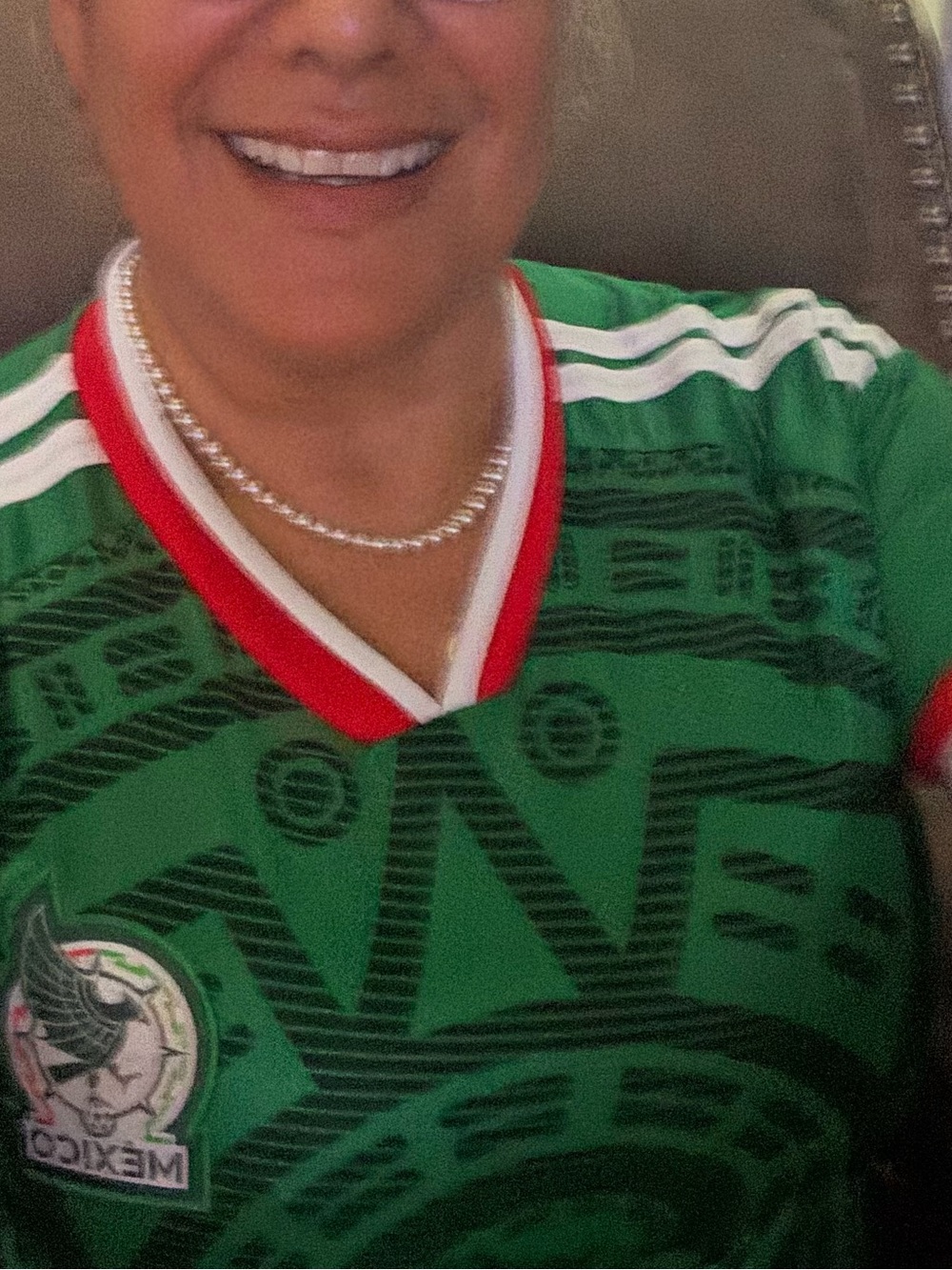 Mexico Soccer team jersey Women’s Slim Fit In White Size L New WOT’s - Picture 5 of 5